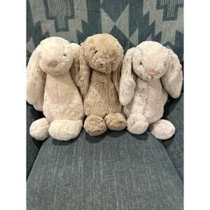 3 Bashfull Bunny Jellycats